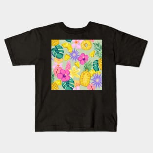 Tropical pineapple Kids T-Shirt